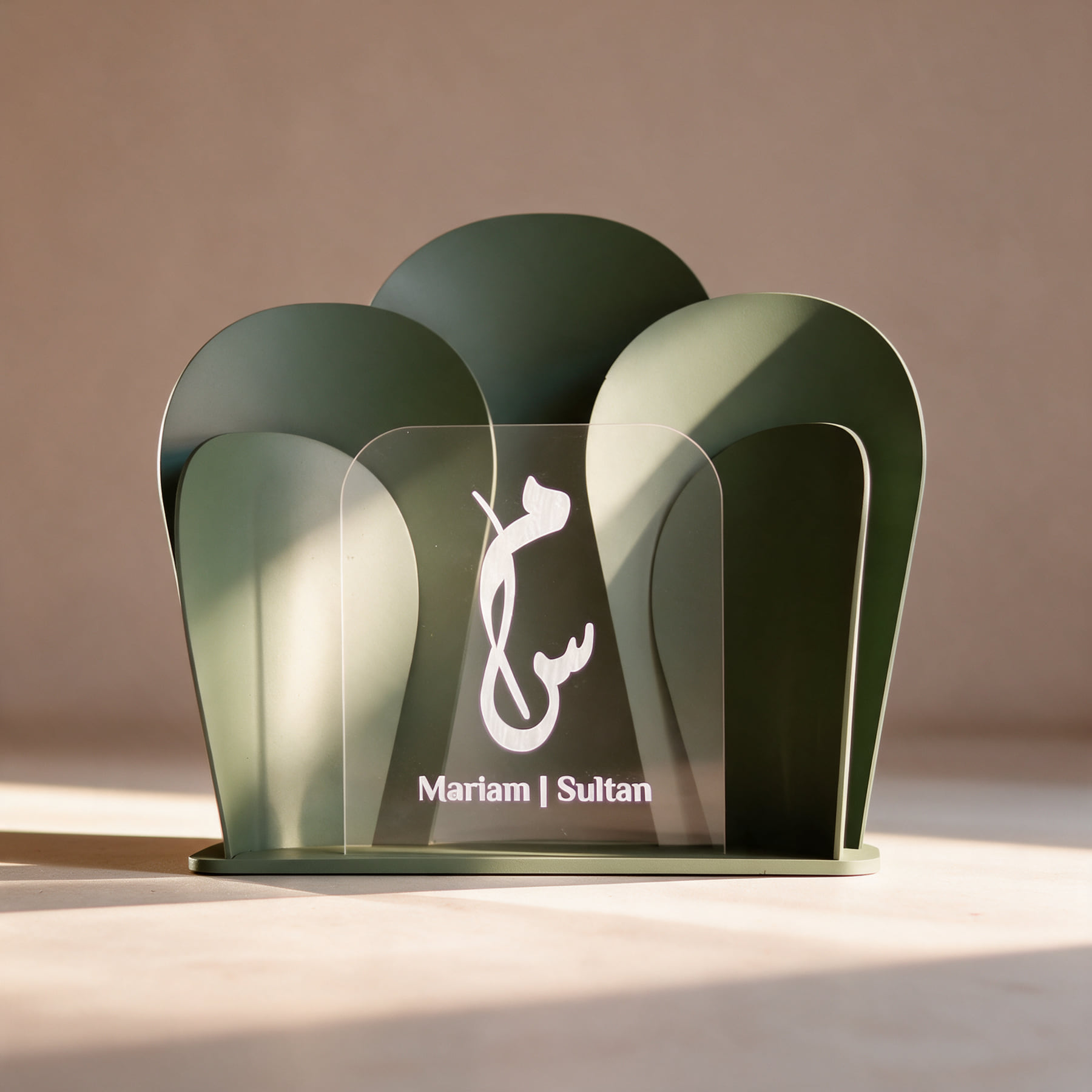 الستاند باللون الأخضر الزيتي